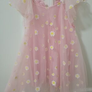 Pink Floral Tulle Dress